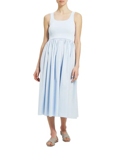 Theory Volume A-line Dress In Blue