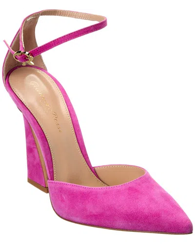 Gianvito Rossi 105 Suede Pump In Pink