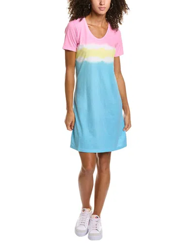 Sol Angeles Spring Dip Dye T-shirt Dress In Blue