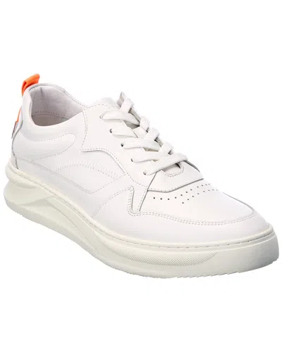 French Connection Zeke Leather Sneaker In White