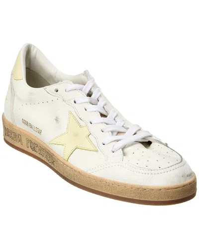 Golden Goose Ball Star Leather Sneaker In White