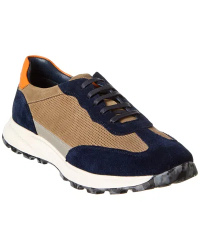 French Connection Ravi Suede Sneaker In Blue