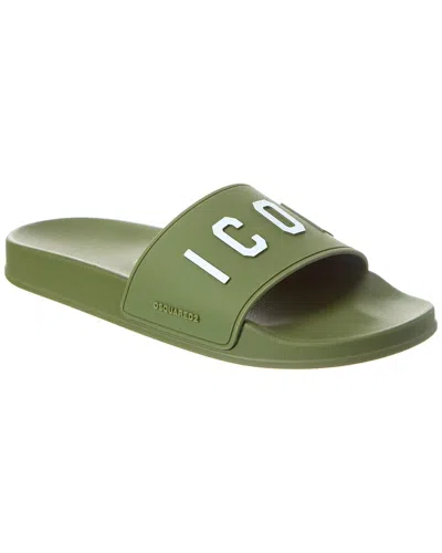Dsquared2 Be Icon Military Green Slide