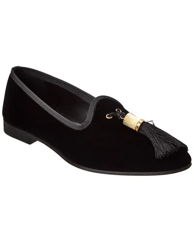 Christian Louboutin Stamboul Velvet Loafer In Black