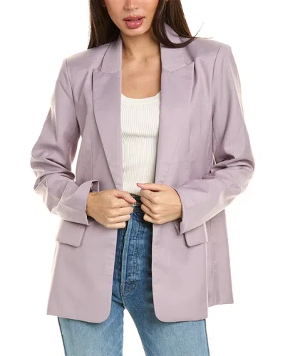 Endless Rose Boxy Wool-blend Blazer In Purple