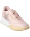 Stella Mccartney Light Pink Faux Leather Sneakers In Beige