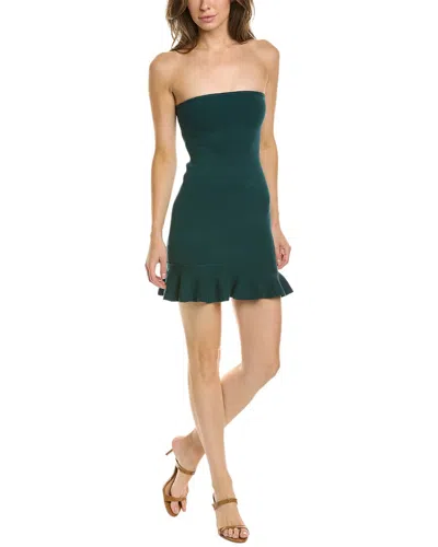 Destinaire Ruffle Mini Dress In Green