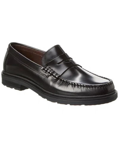 M By Bruno Magli Melo Leather Loafer In Black
