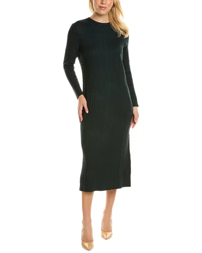 Yal New York Cable Knit Sweaterdress In Green