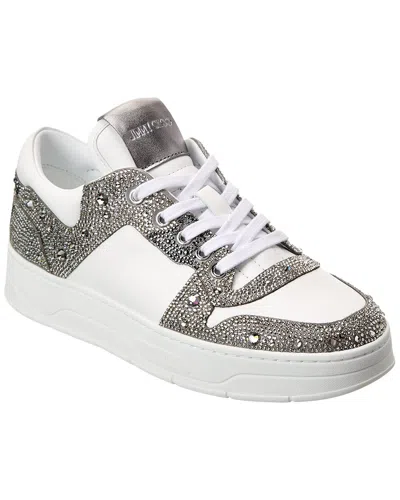 Jimmy Choo Florent Leather Trainers In White