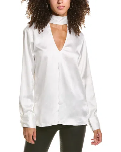 70/21 Keyhole Blouse In White