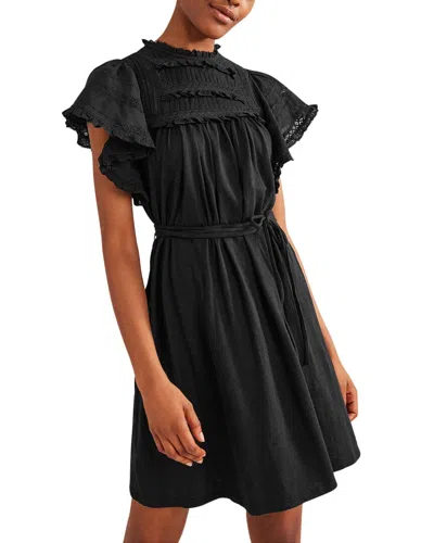 Boden Trim Detail Jersey Mini Dress In Black