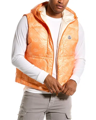 Moncler Alkarab Down Gilet In Orange