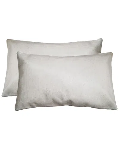 Lifestyle Brands Set Of 2 Torino Cowhide Pillows