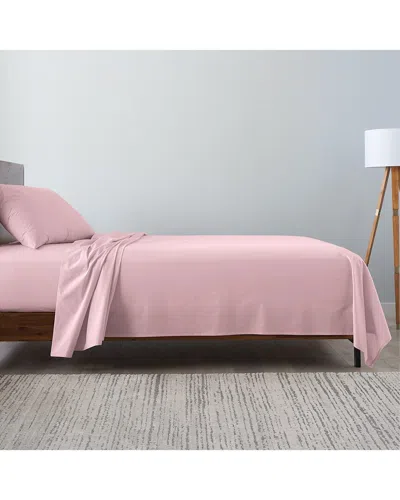 Ella Jayne Microfiber Peachy Soft 4pc Sheet Set In Pink