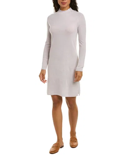 Incashmere Raglan Cashmere Sweaterdress In Grey