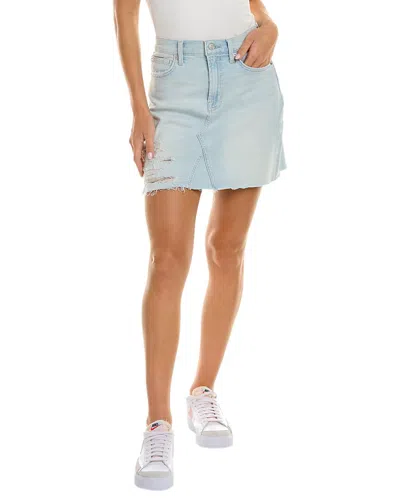 7 For All Mankind Mini Skirt In Blue