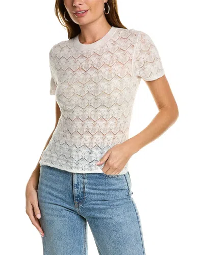 Vince Lace T-shirt In White