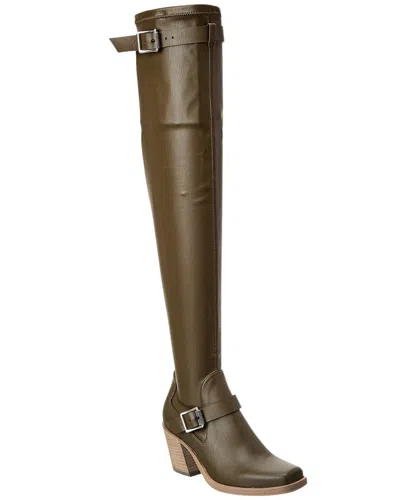 Rag & Bone Axis Leather Thigh-high Boot In Green