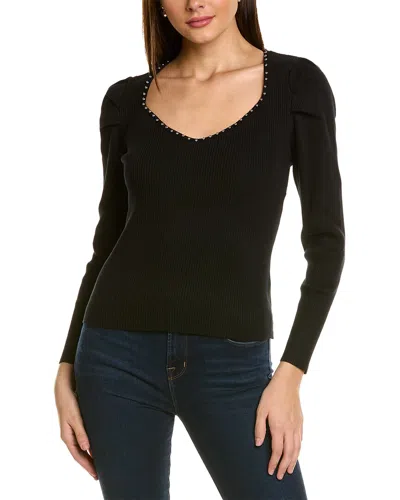 Nicole Miller Sweater In Black