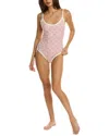 Moncler Woman One-piece Swimsuit Pink Size Xs Polyamide, Elastane