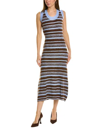 Serenette Ribbed Sweaterdress In Blue