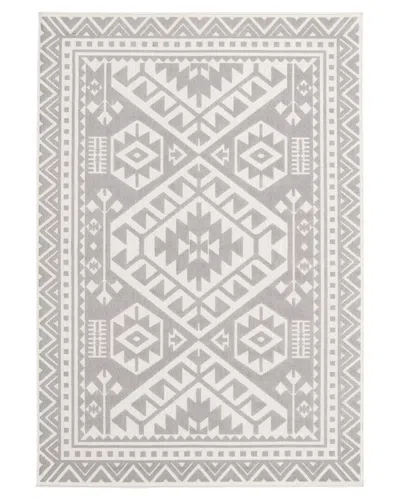 Ecarpet Aaya Indoor/outdoor Bohemian Rug In Grey