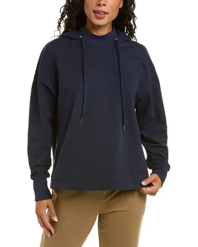 Hanro Natural Living Hooded Pullover In Blue