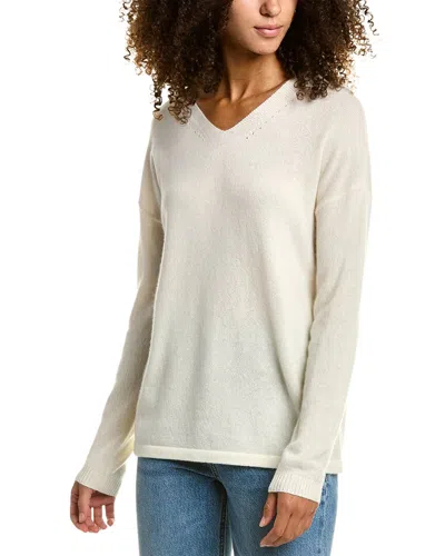 J.mclaughlin Arya Cashmere Sweater In White