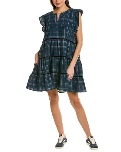 Roller Rabbit Inverness Plaid Pippa Dress In Green