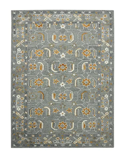 Ar Rugs Romiela Pecos Traditional Hand-hooked Wool Rug In Gray