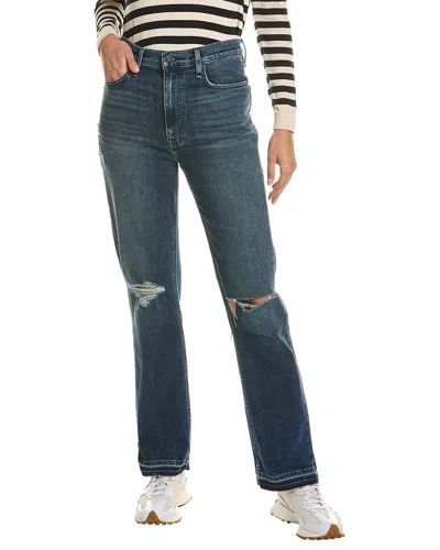 Hudson Jeans Jade High-rise Seascape Loose Fit Straight Leg Jean In Blue