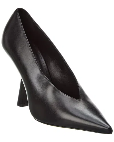 Jimmy Choo Womens Black Maryanne 100 Pointed-toe Leather Courts