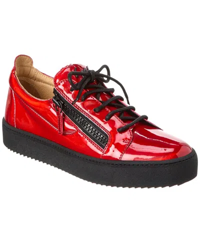 Giuseppe Zanotti May London Leather Sneaker In Red