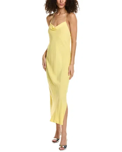 Ba&sh Ba & Sh One-shoulder Slip Dress In Yellow
