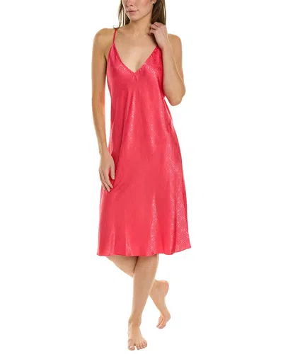 Natori Infinity Jacquard Slip Dress In Pink