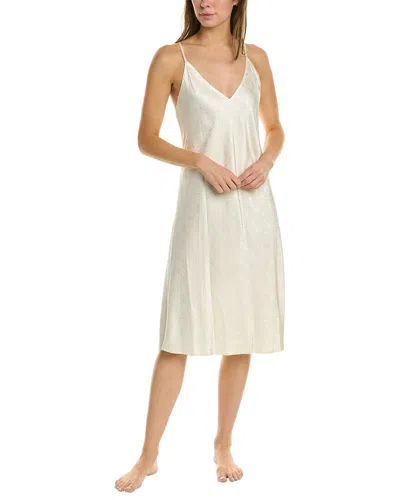 Natori Infinity Jacquard Slip Dress In White