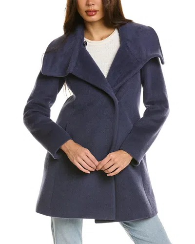 Cinzia Rocca Icons Alpaca & Wool-blend Coat In Blue