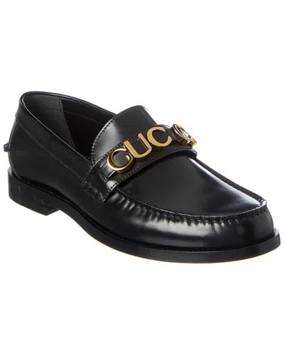 Gucci Leather Loafer In Black