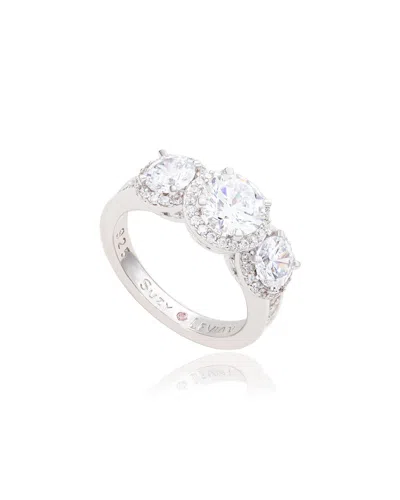 Suzy Levian Silver Cz Ring