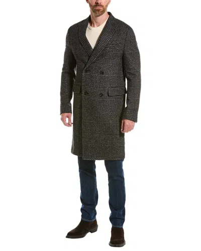 The Kooples Wool-blend Trench Coat In Grey