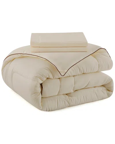 Peace Nest All Season Satin Down Alternative Comforter Set