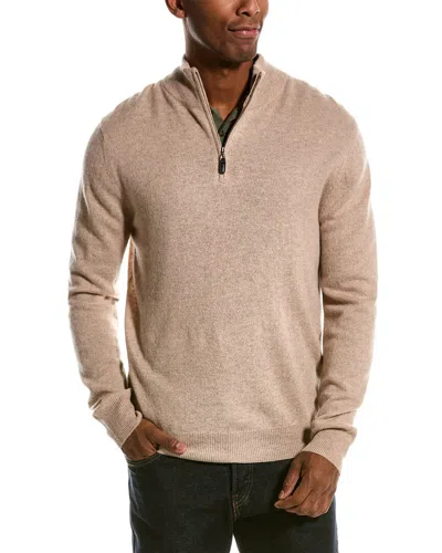 Magaschoni Tipped Cashmere Pullover In Tan