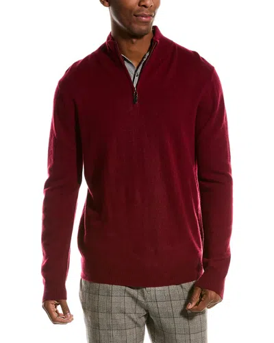 Magaschoni Tipped Cashmere Pullover In Wine