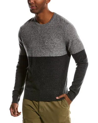 Magaschoni Colorblocked Cashmere Pullover In Grey