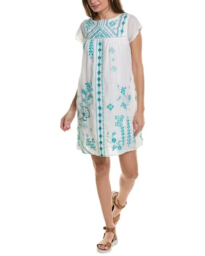 Johnny Was Willow Petal Sleeve Tunic Dress In White