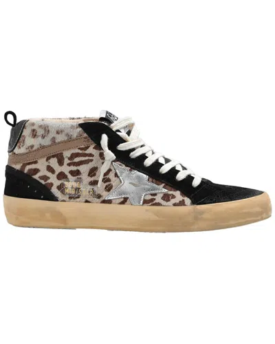 Golden Goose Mid Star Suede & Leather Sneaker In White