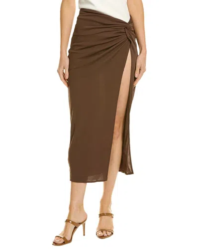 Nicholas Kenzie Long Skirt In Brown