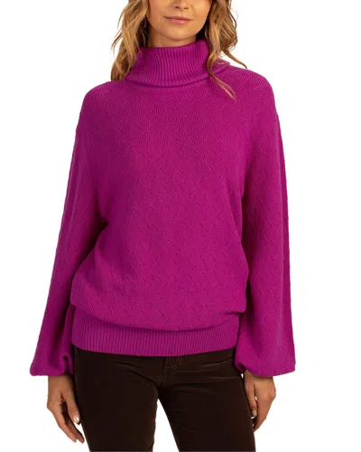 Trina Turk Rosalind Wool Pullover In Pink