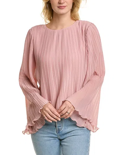 Fate Pleated Blouse In Pink